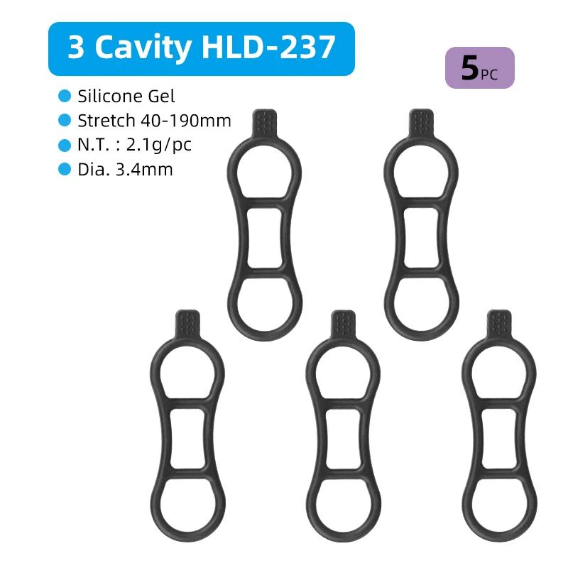 10/5 pçs banda de gel para farol da bicicleta lâmpada traseira guiador pós montagem led luz tocha titular bungee estiramento tiras de borracha - Image 1