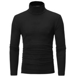 Roupa interior térmica topos roupas de inverno dos homens camisa térmica outono inverno collants alta pescoço fino ajuste manga longa camiseta - Image 2