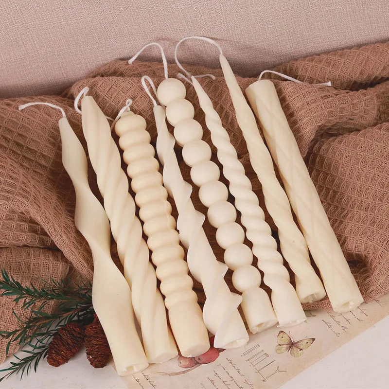 Molde de vela cilíndrica de silicone, artesanato artesanal DIY, tira longa, sabão de aromaterapia cônica, decoração caseira - Image 5