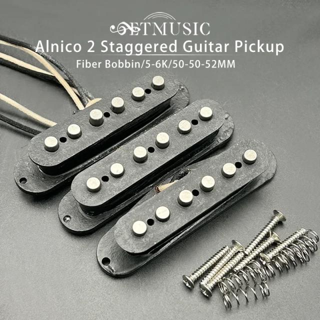 Guitarra Elétrica Vintage Estilo ST com Captadores SSS Artesanais e RWRP Médio