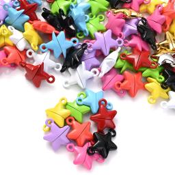 Fechos Magnéticos para Fazer Jóias, Fechos Multicoloridos para Pulseira e Colar Casal, Em Forma De Estrela, 15x22mm, 5 Pares - Image 5