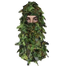 3D camuflagem leopardo chapéu máscara facial completa, caça Headwear, caça Acessórios, Camping, boné tático, equipamentos de caça - Image 2