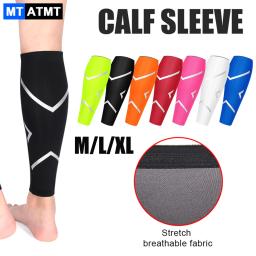 Mtatmt-manga de compressão esportiva para proteção das pernas, suporte para canela, para corrida, basquete, ciclismo, 1 parte - Image 1