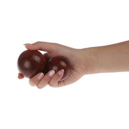 Massagem Handebol para Alívio do Estresse, Bola de Madeira Mogno, Fitness Health Ball, Relaxamento das Mãos, Meditação e Exercício, 5cm, 6cm - Image 2