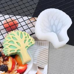 Flat Coral Árvore Silicone Molde, Forma Redonda Árvore, Vida Árvore, Vela, Gesso, Resina Sabão Fazendo Molde, Ferramenta De Cozimento De Chocolate, Decoração Presentes - Image 2