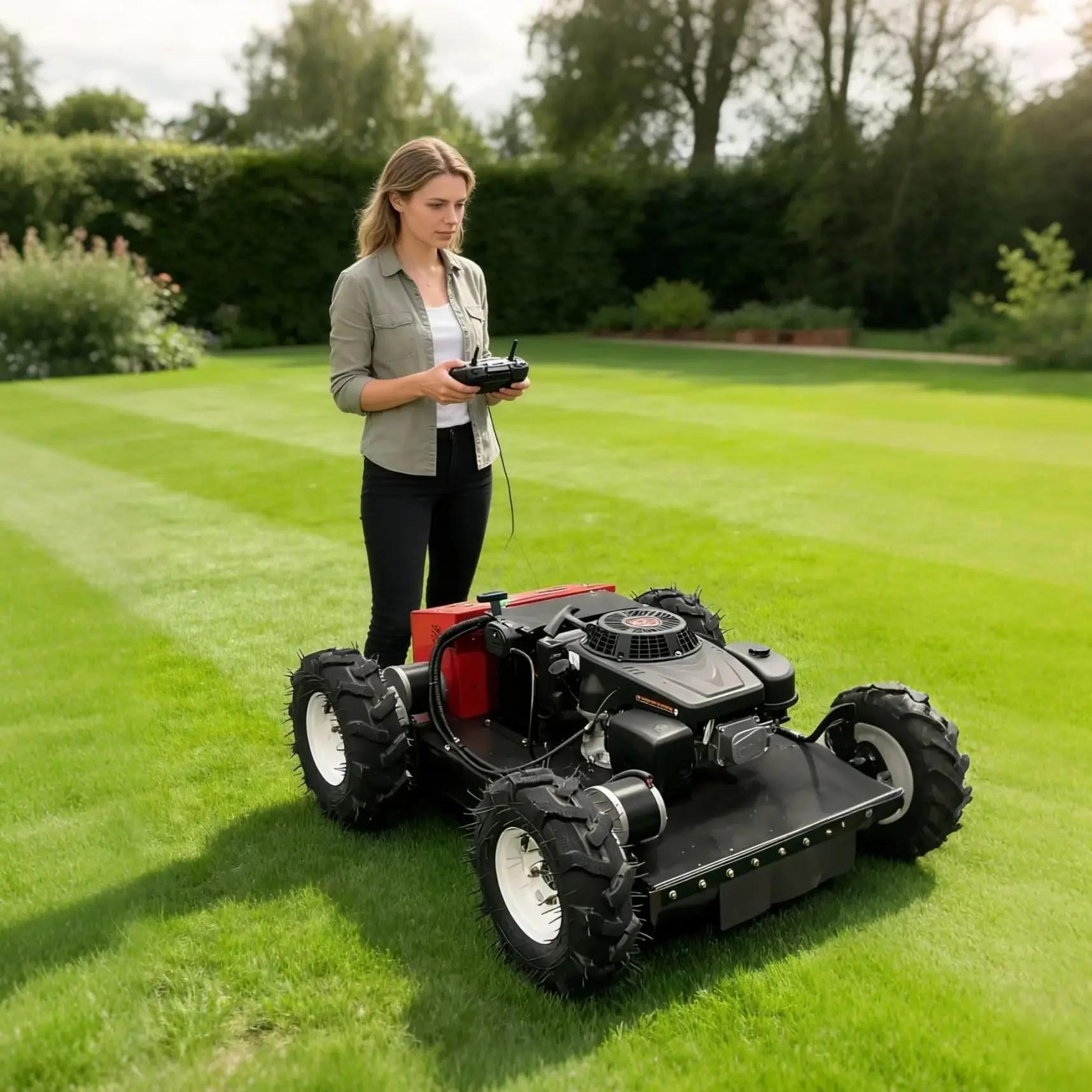 Cortador de Grama Robô Comercial Simples com Controle Remoto, Pequeno e de Última Geração, para Gramado e Agricultura - Preço Promocional - Image 1