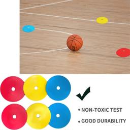 Cones planos Futebol Marcador Disco, Basquete Esportes, Velocidade e Agilidade Formação Marcadores, Equipamento Portátil De Treinamento, 10PCs - Image 4