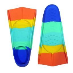 Nadadeiras coloridas do treinamento da natação, sapo elástico e macio do mergulho do silicone, apto para o turismo do verão - Image 3