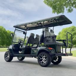 Carrinho de golfe elétrico de alto desempenho com bateria de lítio 72v 3 fileiras 6 assentos 110v/220v carrinho de golfe elétrico - Image 6