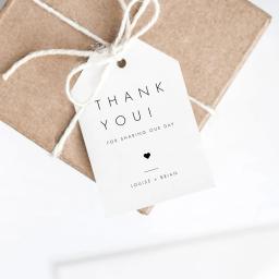 Cartão de agradecimento personalizado para convidados, Custom Feliz Natal Shower Party Decorações, Minimalista Abastecimento, Presente Tags - Image 3