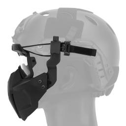 Máscara tática com conjuntos de óculos, exterior, airsoft, paintball, proteção facial total, aço, jogo de CS, tiro - Image 2