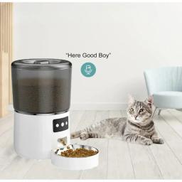 Alimentador automático para animais com tigela de aço inoxidável Smart Food Kibble Dispenser Temporizador para cães e gatos Acessórios para animais de estimação - Image 4