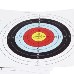 12pc 40x40cm alvos de tiro com arco papel rosto durável treinamento prática para flecha arco prática esportes dardos caça tiro acessórios - Image 5