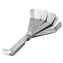Medidor de espessura, régua de aço inoxidável curvada, ferramenta de inspeção de soldagem, ângulo reto de 90 graus, 0.05-1.00mm - Image 3