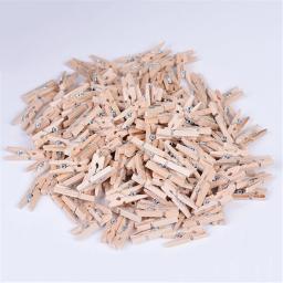 Mini Clipes De Madeira para Decoração, Artesanato Artesanal, Foto Decorativa, Prendedor De Roupa, Casa E Escritório, 2.5cm, 50PCs - Image 3