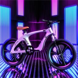 TULX-Movimento Magnésio Liga Material Mountain Bike, Roda Integrada, Absorvente de Choque, Freio a Disco, Adequado para Crianças, 20in - Image 3