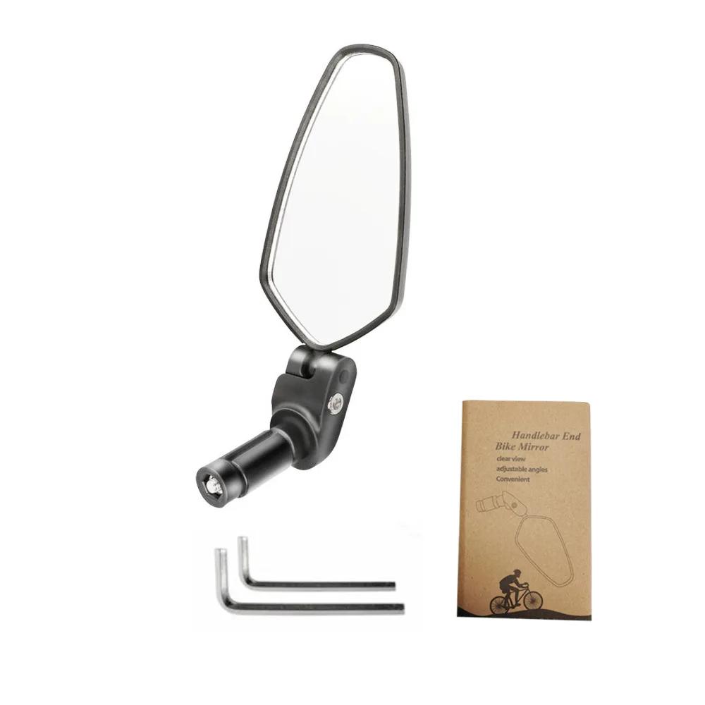 Bicicleta rotativa Espelho Retrovisor, Bar End Espelhos, Guiador de Bicicleta, Espelho Retrovisor, Ciclismo Refletor, Acessórios de Bicicleta, 1 Par - Image 1