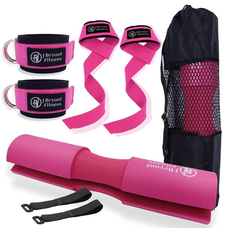 Barbell agachamento almofada conjunto de ginástica em casa trabalhar acessórios do equipamento com levantamento de peso cinta tornozelo para a máquina de cabo hip impulso - Image 1