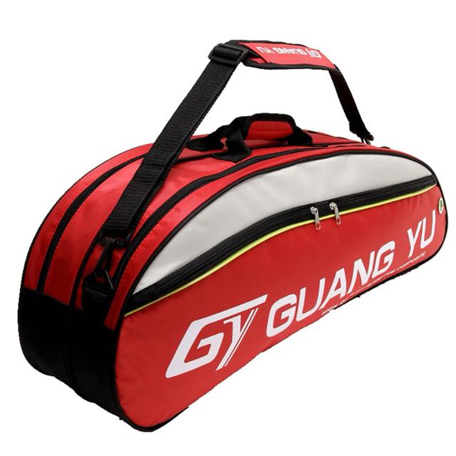 Saco de Ombro Multifuncional para Squash e Badminton com Grande Capacidade para 6 Raquetes e Acessórios