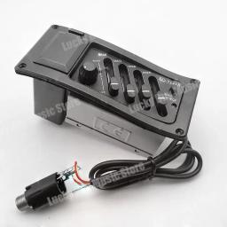Profissional 4 Banda Guitarra Acústica Preamp, Amplificador Acessórios, EQ 7545R, Pickup, 6.5MM Saída - Image 2