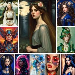 Bordado com Ponto Cruz Kit Completo para Mulheres, Arte Retratos, Tecido Estampado, Artesanato, Pintura Hobby, Fio para Adultos, Mulina - Image 1