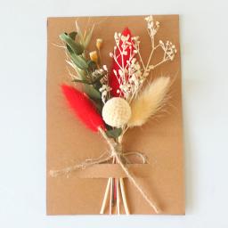 Mini flores secas naturais bouquet, DIY materiais florais, dama de honra boutonnieres, decoração do casamento do Natal, dia dos namorados, 1pc - Image 4