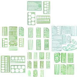 Plástico Kit Régua Modelo Desenho Medição Construção Réguas Desenho Geométrico para Elaboração Ilustrações Arquitetura - Image 1
