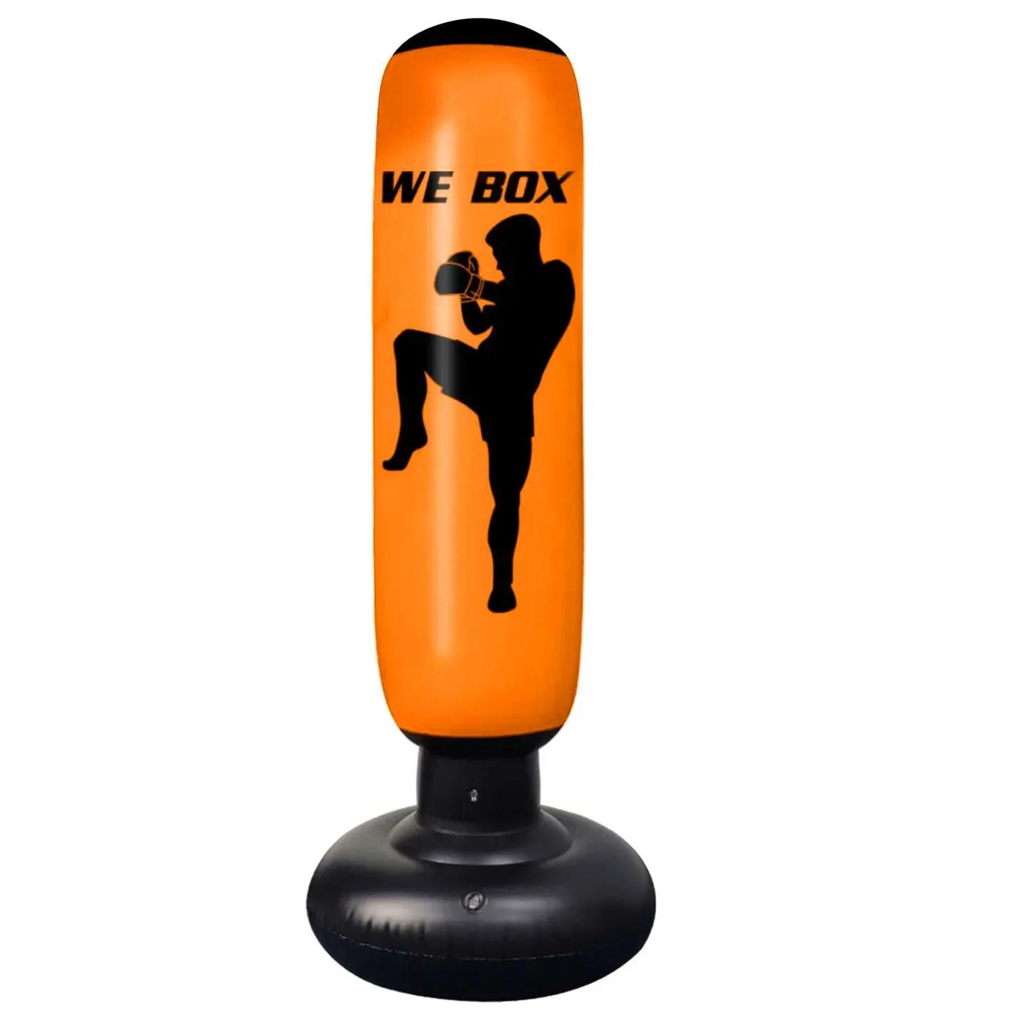 Sandbag de boxe inflável para adultos e crianças, Pilar Tumbler Fitness, Muay Thai Fighting, Saco de Perfuração - Image 1