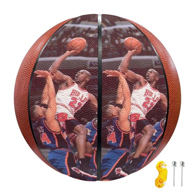 Bola de Basquete de Couro Personalizada para Homens e Jovens - Alta Qualidade para Treinamento e Jogo, Ideal para Uso Interno e Externo