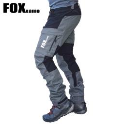Foxxamo masculino outdoor casual patchwork tático calças de pesca, impermeável escalada calças de ciclismo, comprimento total, novo, verão - Image 1