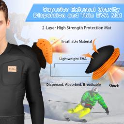 BenKen-Camisas Esportivas Anti-Colisão, EVA Pad, Equipamento de Proteção para Esportes ao Ar Livre, Calças, Guarda Quadril, Proteção de Ciclismo - Image 2