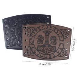 Armadura medieval homem cosplay aquecedores de braço laço-up viking pirata cavaleiro gauntlet pulseira bracer steampunk acessórios - Image 6