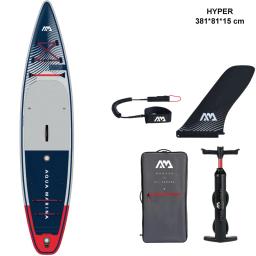 Novo design HYPER stand up paddle board inflável air board double air chamber surf board tour paddle board água bote jangada - Image 5