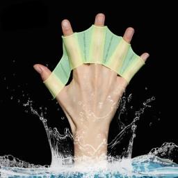 Nadadeiras de silicone para homens e mulheres, luvas de dedo, equipamento de pás, dedo nadadeira, esporte de piscina, treinamento profissional, criança - Image 5