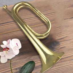 Cornetim de bronze para adultos, brinquedo para aprendizagem precoce, instrumento musical, trompete para escotismo - Image 4