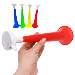 Plástico trompete cheer chifres para crianças, acessórios cheerleading, para fãs de futebol, 1pc - Image 1