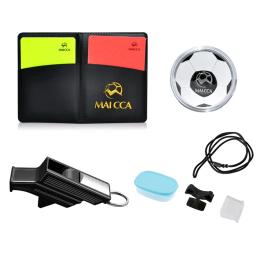 Futebol árbitro apito cartões Kit, vermelho e amarelo cartão ferramenta, futebol árbitro ferramenta, equipamento de sobrevivência ao ar livre - Image 1