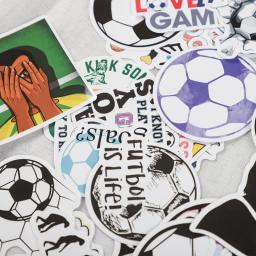 Futebol Esportes Tema Adesivos para crianças, Brinquedos Graffiti, Bagagem, Skate, Favores de festa, Pinata Filler, 100 Folhas - Image 4