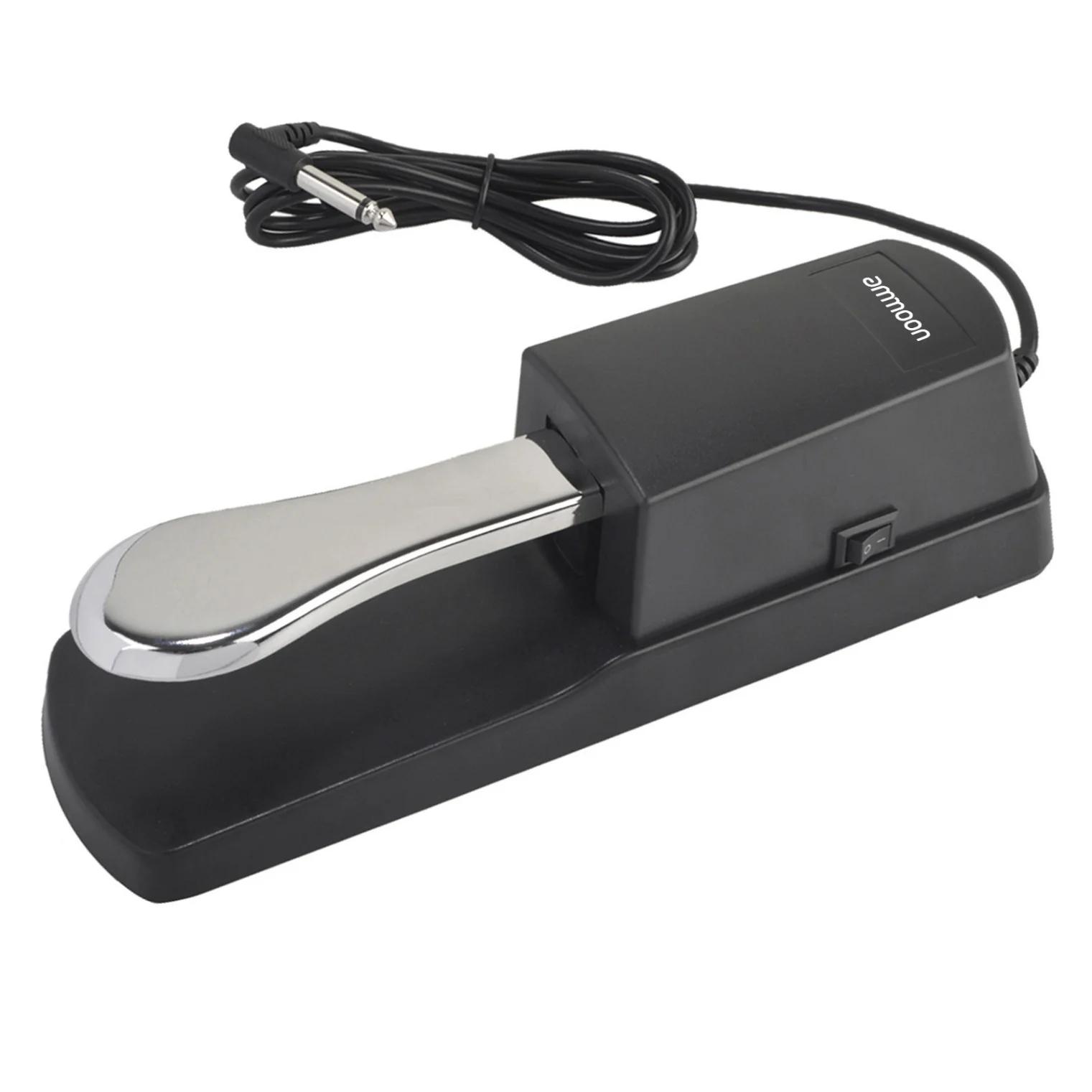 Piano Sustain Pedal Teclado Damper Pedal 6.35mm Plug para Órgão Eletrônico MIDI Teclados Pianos Digitais com Interruptor de Polaridade - Image 1