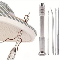Cone de costura de couro Conjunto com agulhas intercambiáveis, Reparação versátil sapato, Kit DIY Craft, Costura Suprimentos Acessórios, 1pc - Image 1