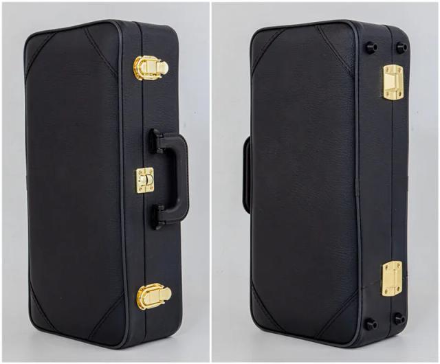 Saxofone Soprano Profissional B Soprano em Latão Banhado a Prata com Chave Dourada - Modelo SC-9937 Novo