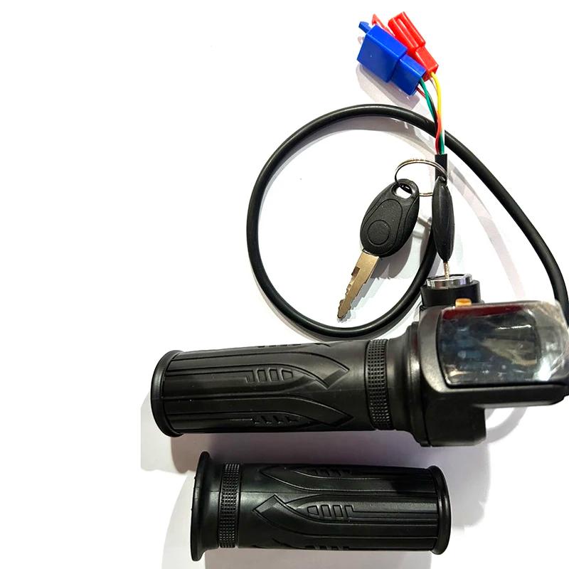 Acelerador de bicicleta elétrica 36v48v, acelerador para e-bike/scooter elétrico, acessório, guiador do acelerador com display led - Image 1