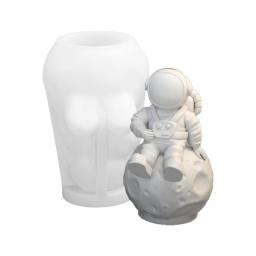 DIY Lunar Astronaut Silicone Mold, Cartoon Astronaut, Aromaterapia, Pingente De Gesso, Molde De Resina, Artesanato Doméstico, Decoração Armazenamento - Image 2