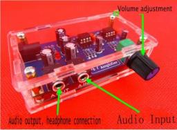 Headphone portátil Amplificador Board Kit, Kit Módulo AMP para Classic 47 DIY + Case - Image 2
