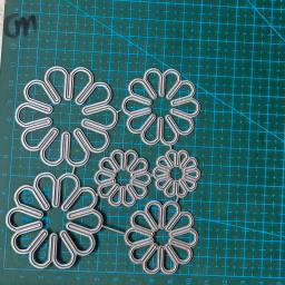 Flor Metal Corte Morre para Scrapbook, Artesanato De Papel, Lâmina De Molde De Faca, Soco Em Gravação, Stencils Template, Decoração - Image 2