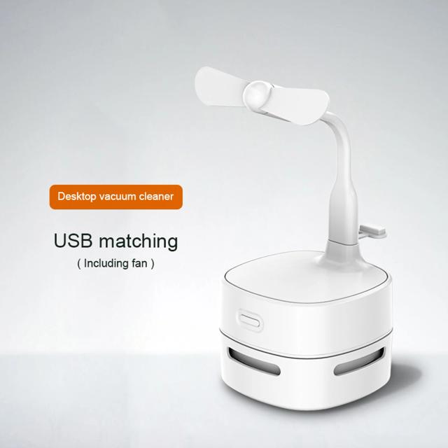 Aspirador Portátil Mini Sem Fio com Ventilador USB e Bateria Recarregável para Limpeza de Poeira, Migalhas e Cabelos