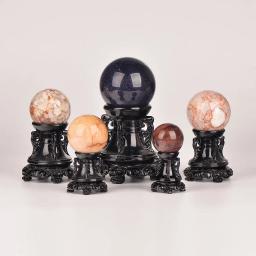 Bola De Cristal Base De Display Stand, Ágata Pedras, Adereços De Fotografia, Desktop Bola De Cristal, Decoração De Casa, Esfera De Vidro Titular - Image 1