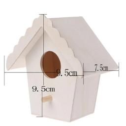 Mini Gaiola De Pendurado De Madeira, Birdhouse Ao Ar Livre, Gaiolas De Jardim, Decoração De Quintal Em Casa, Produtos De Pássaro, Ninho De Papagaio - Image 3