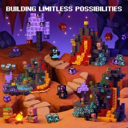 Blocos de construção magnéticos, brinquedos para crianças, brinquedos de construção montessori encantados, conjuntos de construtores educacionais para presentes infantis - Image 2