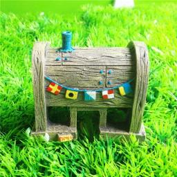 Decoração de aquário para casa, peito com tesouro de resina, decoração de aquário, tanque de peixes, camarão, quarto, taco, cachorro, peixe, decoração - Image 3